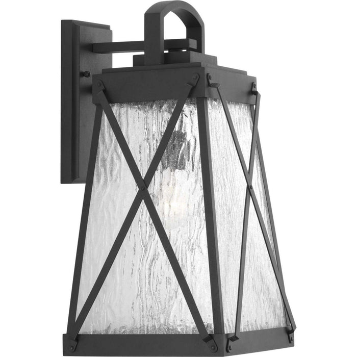 Progress Lighting P560033-031 One Light Wall Lantern, Black