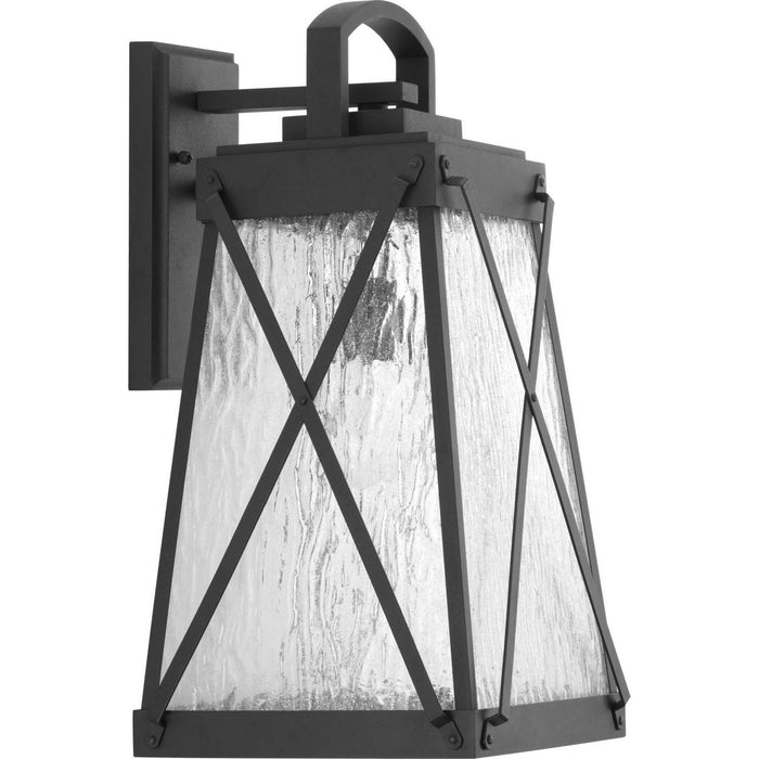 Progress Lighting P560033-031 One Light Wall Lantern, Black