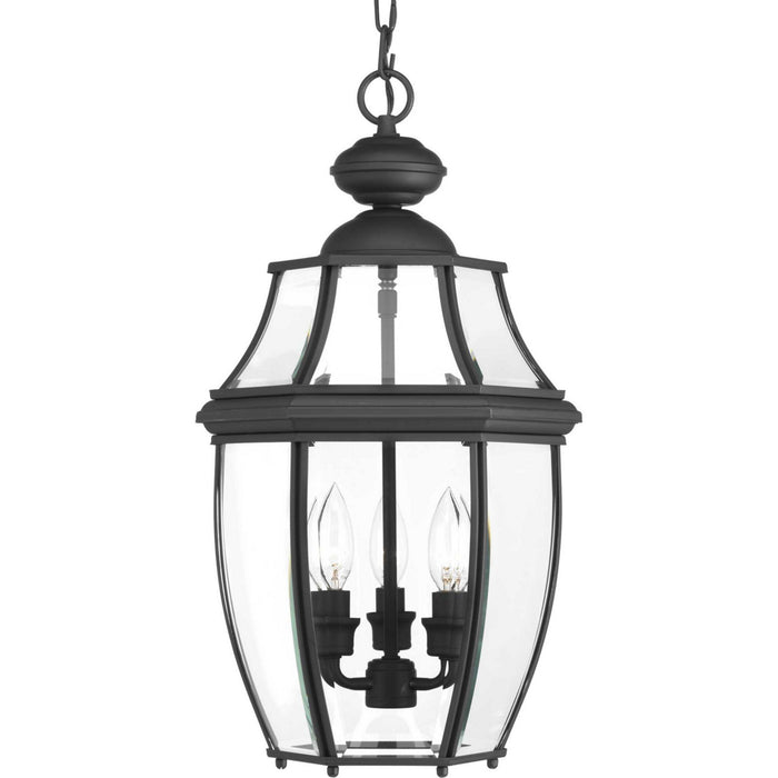 Progress Lighting P6533-31 Three Light Hanging Lantern, Black