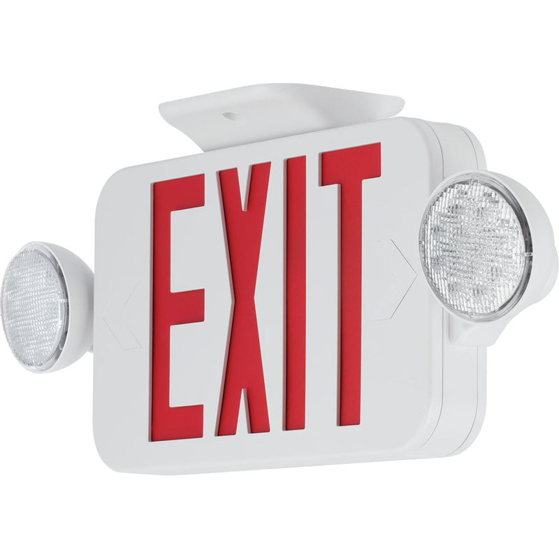 Progress Lighting PECUE-UR-30 LED Combo Exit/Emergency, White