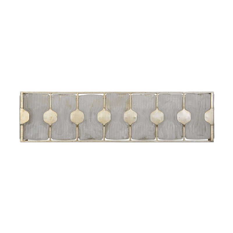 Uttermost 22867 Four Light Vanity, Silver Leaf