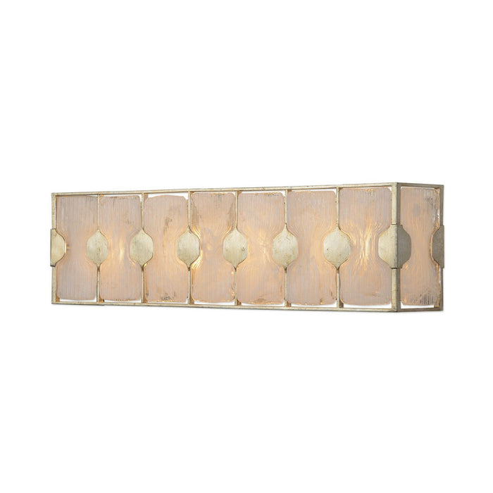 Uttermost 22867 Four Light Vanity, Silver Leaf