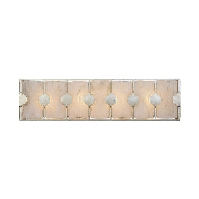 Uttermost 22867 Four Light Vanity, Silver Leaf