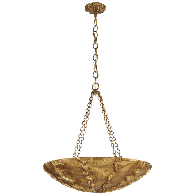 Visual Comfort Signature ARN 5426GP Four Light Chandelier, Gilded Plaster