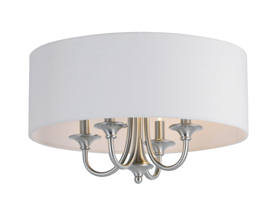 Maxim 10013WLSN Four Light Semi-Flush Mount/Pendant, Satin Nickel