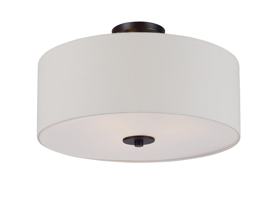Maxim 10014OMOI Three Light Semi-Flush Mount, Oil Rubbed Bronze
