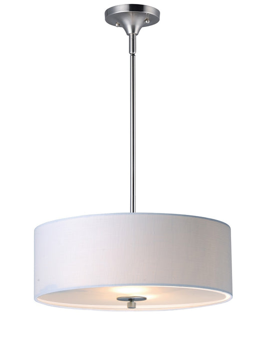 Maxim 10014WLSN Three Light Semi-Flush Mount, Satin Nickel