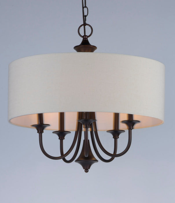 Maxim 10015OMOI Five Light Pendant, Oil Rubbed Bronze