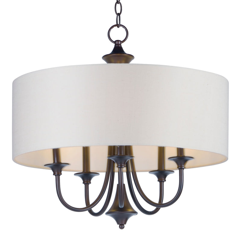 Maxim 10015OMOI Five Light Pendant, Oil Rubbed Bronze