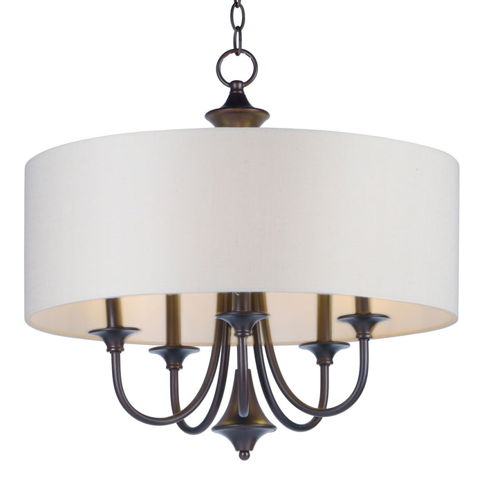 Maxim 10015OMOI Five Light Pendant, Oil Rubbed Bronze