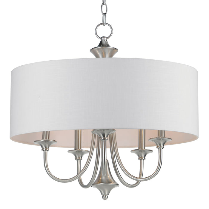 Maxim 10015WLSN Five Light Pendant, Satin Nickel