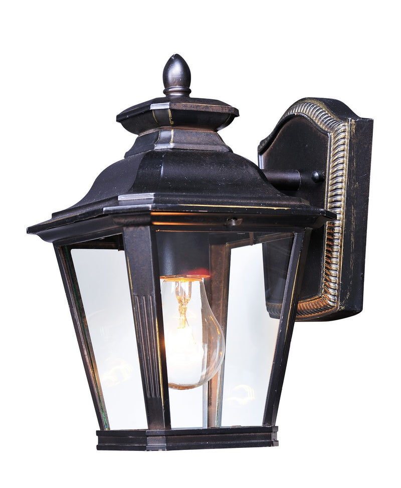 Maxim 1133CLBZ One Light Outdoor Wall Lantern, Bronze