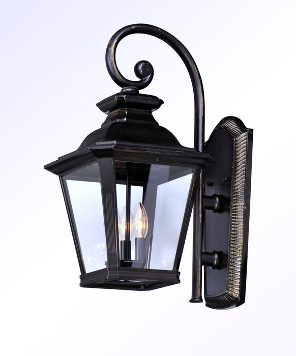 Maxim 1135CLBZ Three Light Outdoor Wall Lantern, Bronze