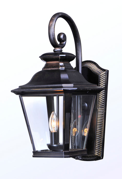 Maxim 1135CLBZ Three Light Outdoor Wall Lantern, Bronze