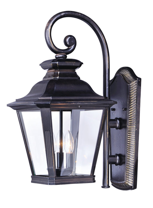 Maxim 1135CLBZ Three Light Outdoor Wall Lantern, Bronze