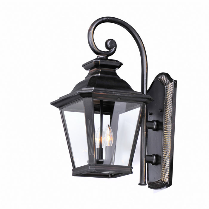 Maxim 1137CLBZ Three Light Outdoor Wall Lantern, Bronze