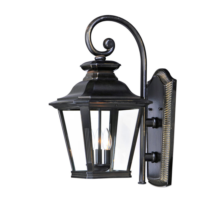 Maxim 1137CLBZ Three Light Outdoor Wall Lantern, Bronze