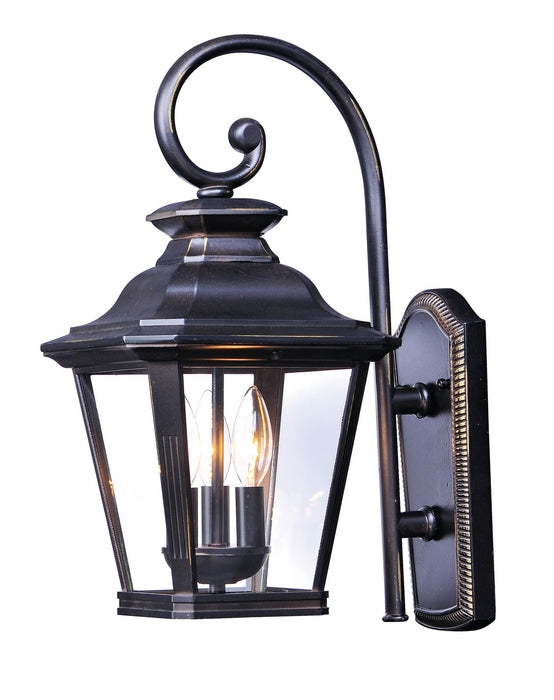 Maxim 1137CLBZ Three Light Outdoor Wall Lantern, Bronze