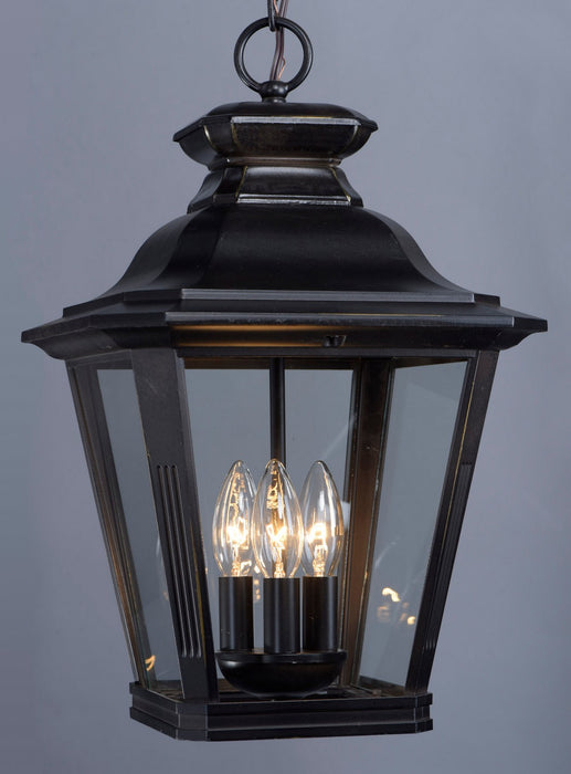 Maxim 1139CLBZ Three Light Outdoor Hanging Lantern, Bronze