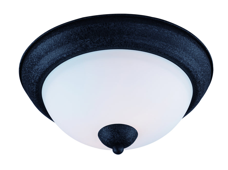 Maxim 21650SWTXB Two Light Flush Mount, Textured Black