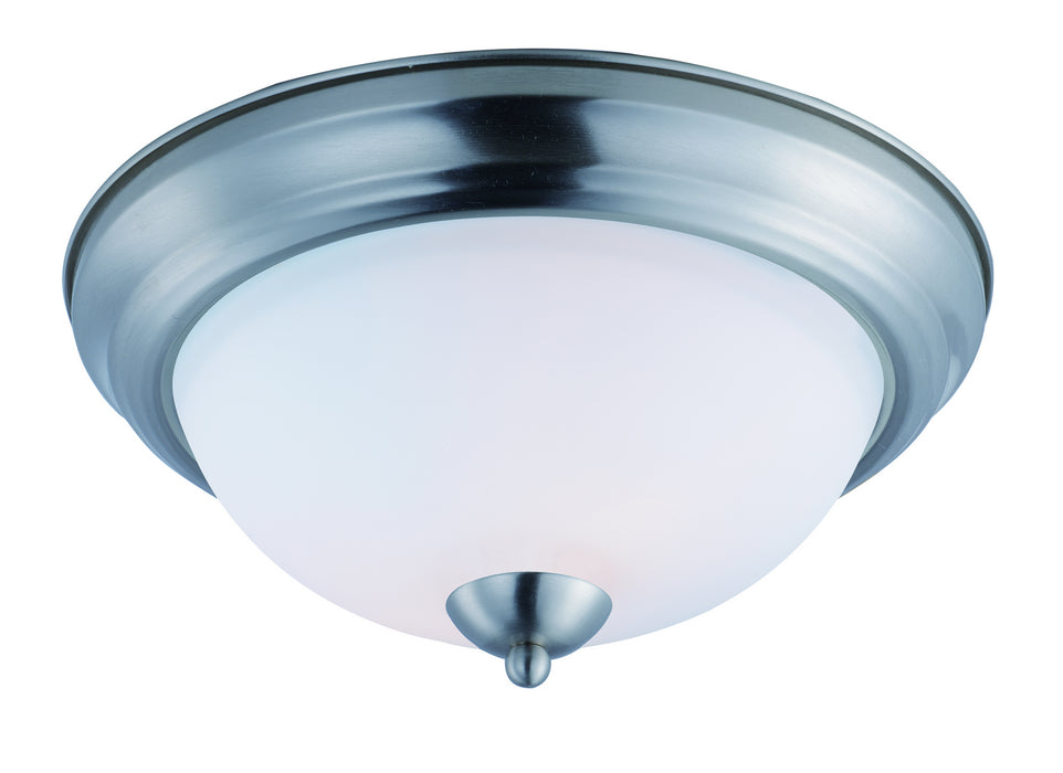 Maxim 21651SWSN Two Light Flush Mount, Satin Nickel
