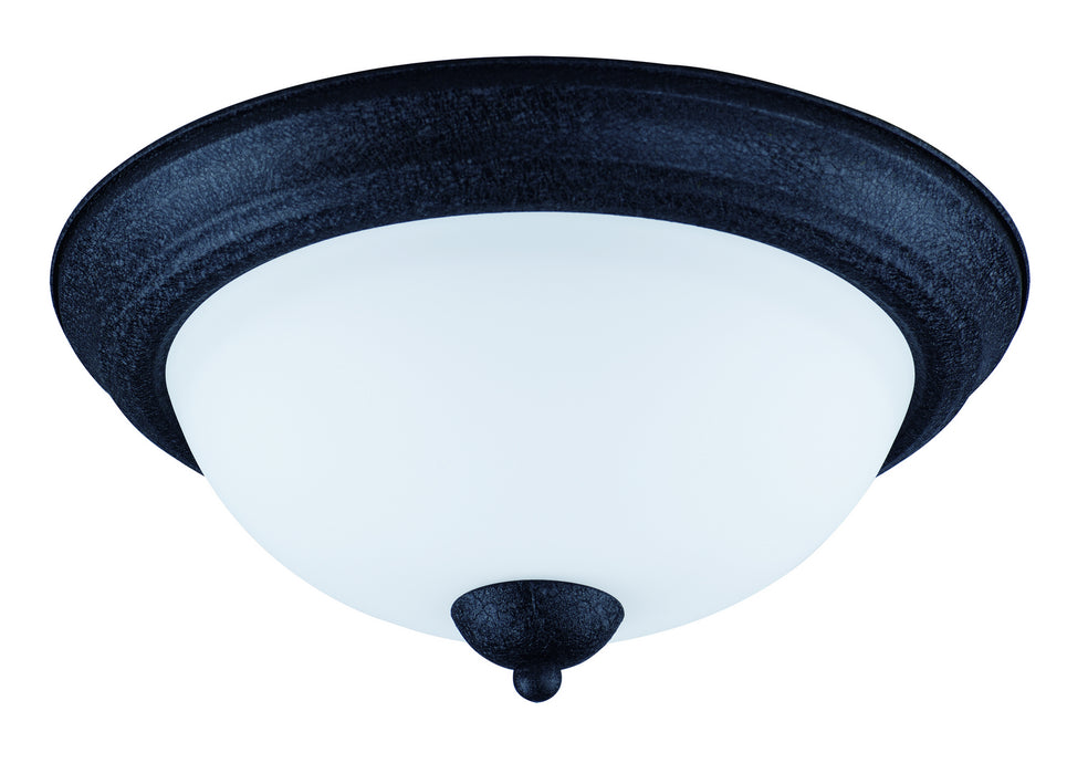 Maxim 21651SWTXB Two Light Flush Mount, Textured Black