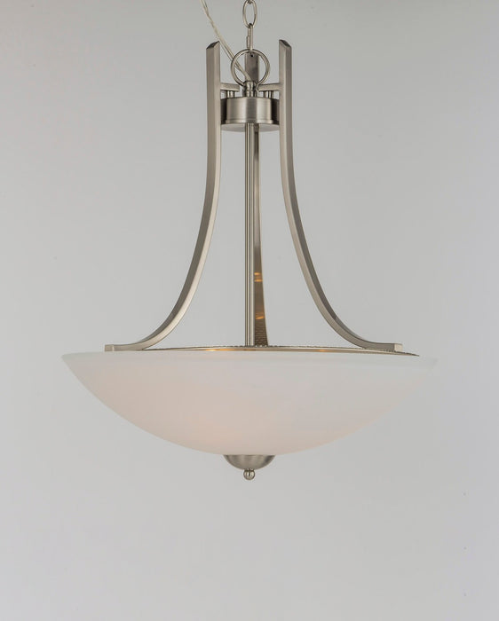 Maxim 21654SWSN Three Light Pendant, Satin Nickel