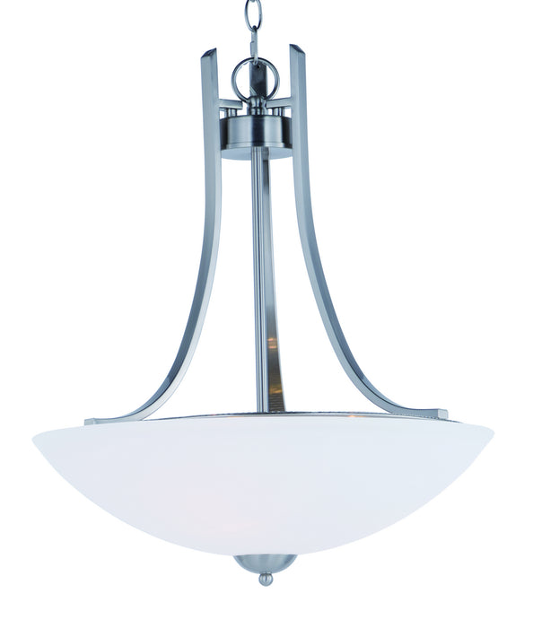 Maxim 21654SWSN Three Light Pendant, Satin Nickel