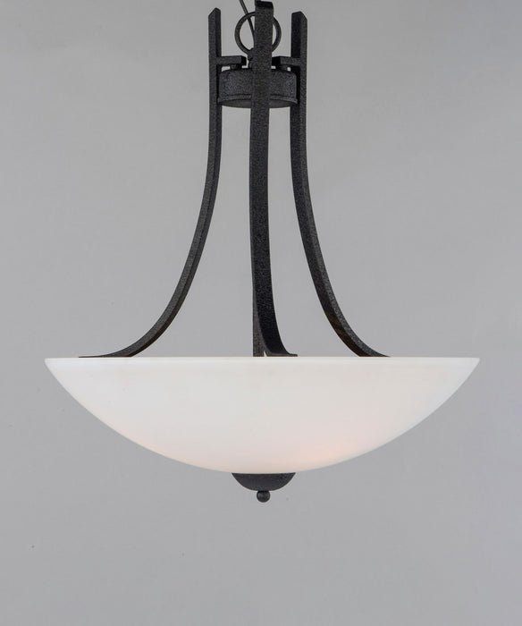 Maxim 21654SWTXB Three Light Pendant, Textured Black