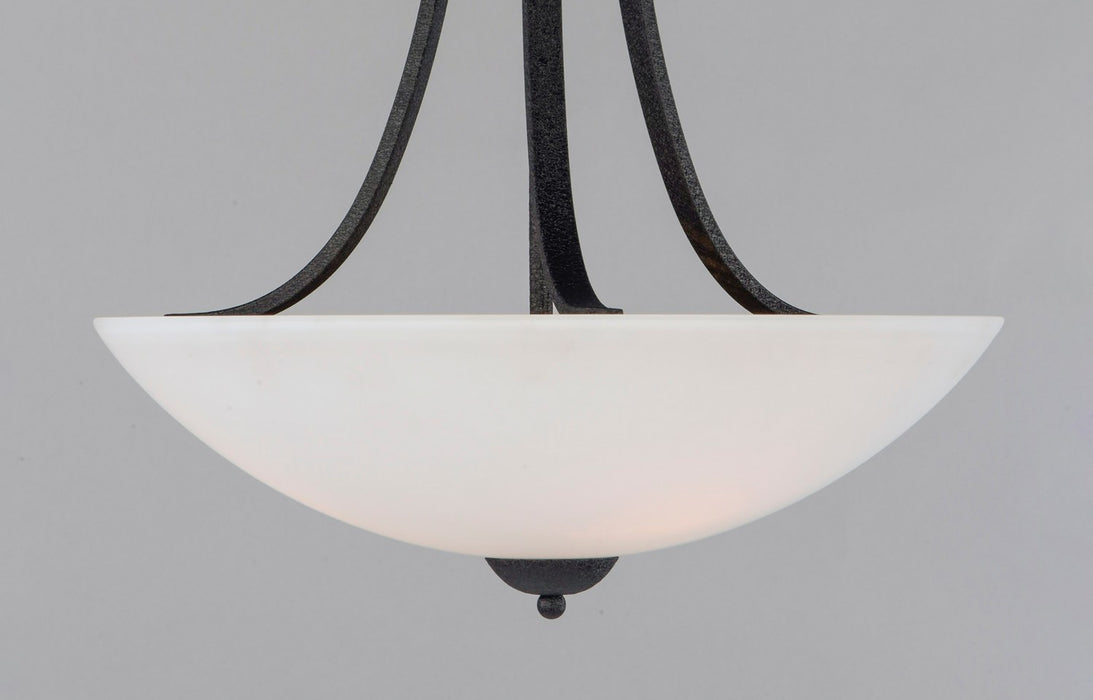 Maxim 21654SWTXB Three Light Pendant, Textured Black