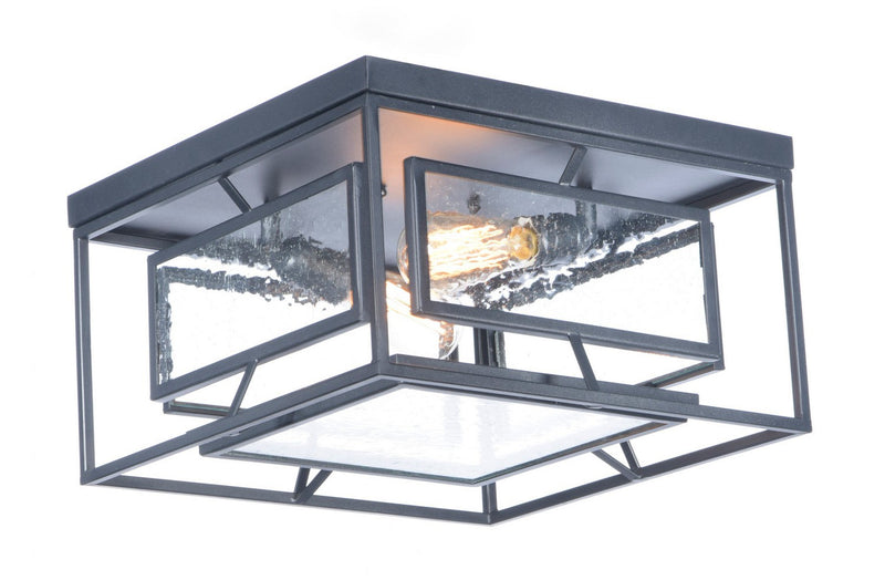 Maxim 21670CDBK Two Light Flush Mount, Black