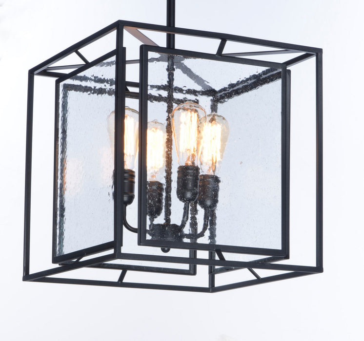 Maxim 21675CDBK Four Light Pendant, Black
