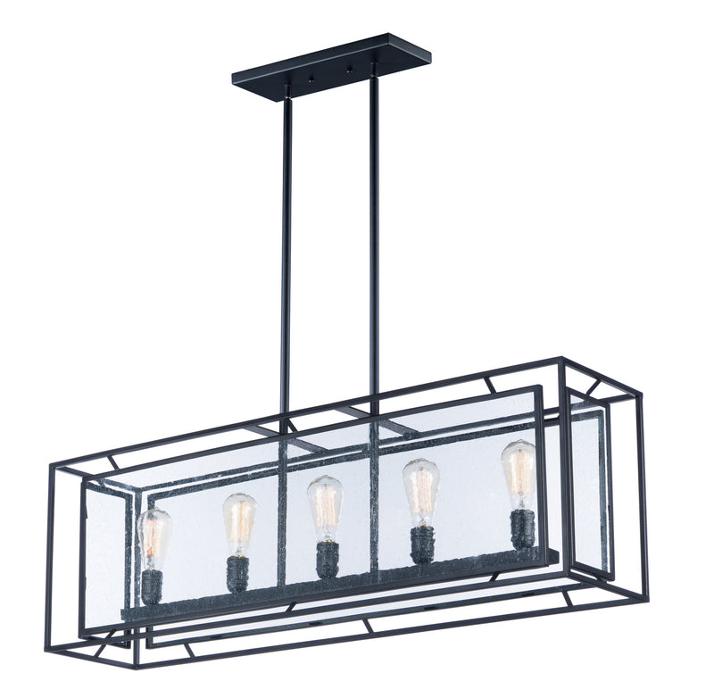 Maxim 21677CDBK Five Light Chandelier, Black