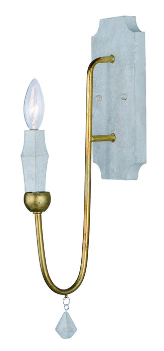 Maxim 22432CSTGL One Light Wall Sconce, Claystone / Gold Leaf