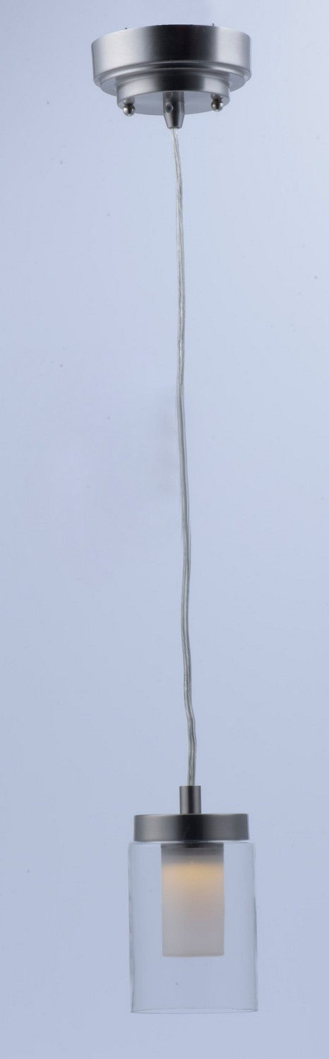 Maxim 30260CLFTSN LED Mini Pendant, Satin Nickel