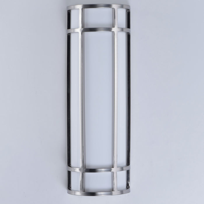 Maxim 55573WTSN LED Outdoor Wall Sconce, Satin Nickel
