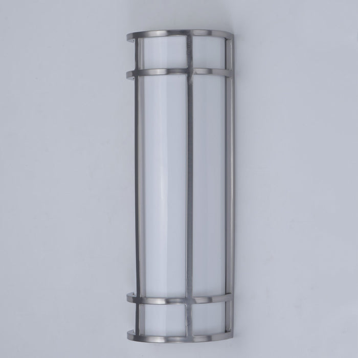 Maxim 55573WTSN LED Outdoor Wall Sconce, Satin Nickel