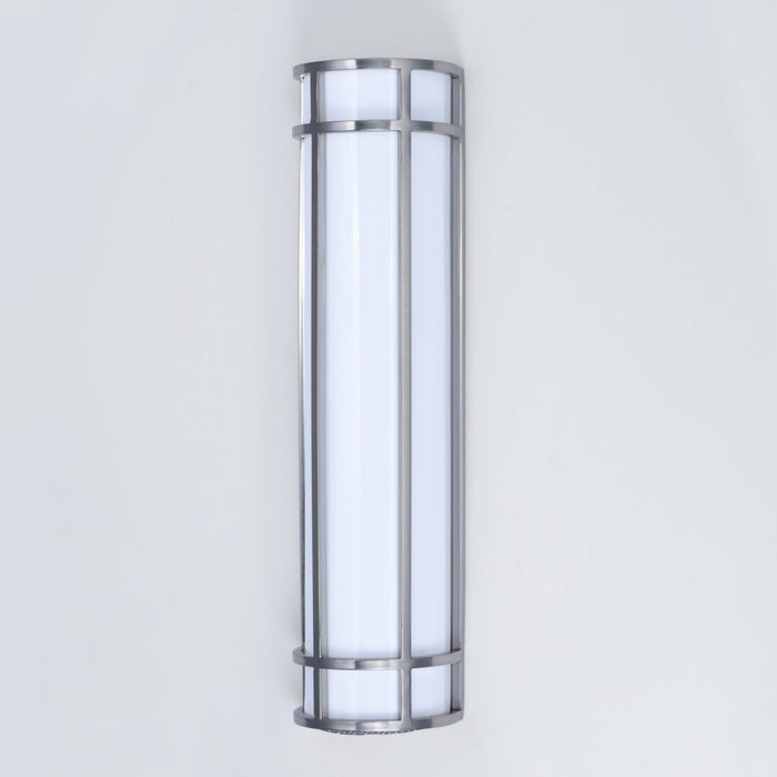 Maxim 55575WTSN LED Outdoor Wall Sconce, Satin Nickel