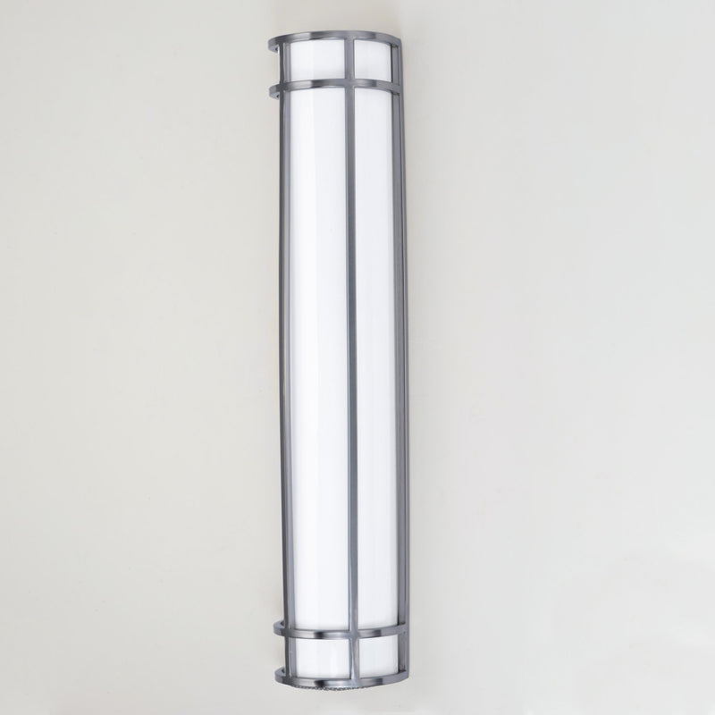 Maxim 55577WTSN LED Outdoor Wall Sconce, Satin Nickel