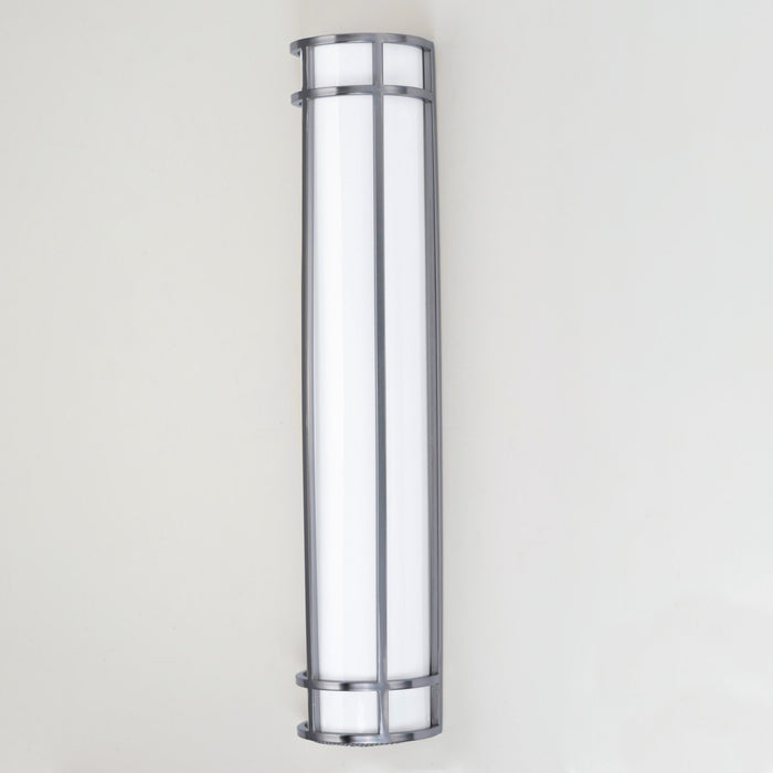 Maxim 55577WTSN LED Outdoor Wall Sconce, Satin Nickel