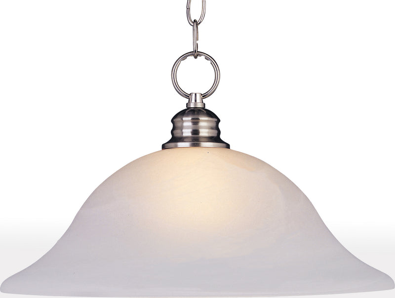 Maxim 91076FTSN One Light Pendant, Satin Nickel