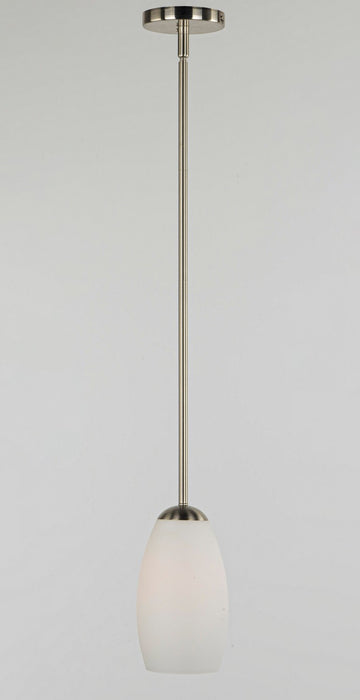 Maxim 91650SWSN One Light Mini Pendant, Satin Nickel