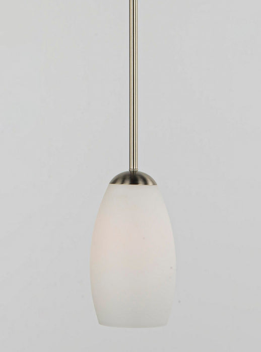 Maxim 91650SWSN One Light Mini Pendant, Satin Nickel