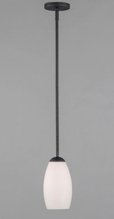 Maxim 91650SWTXB One Light Mini Pendant, Textured Black