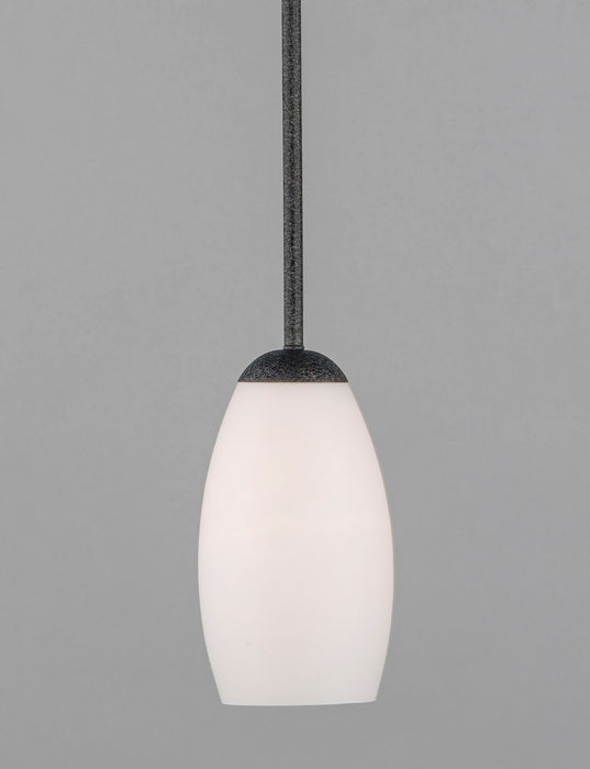 Maxim 91650SWTXB One Light Mini Pendant, Textured Black