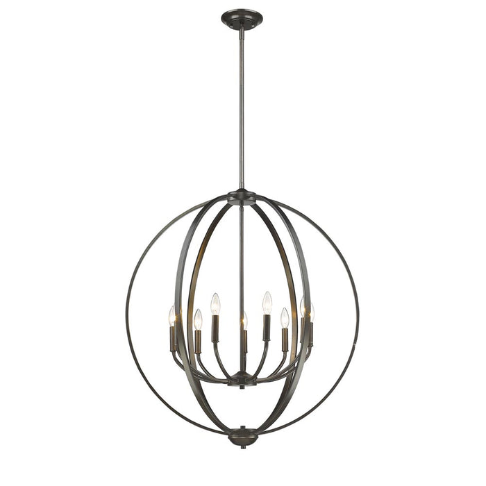 Golden 3167-9 EB Nine Light Chandelier, Etruscan Bronze