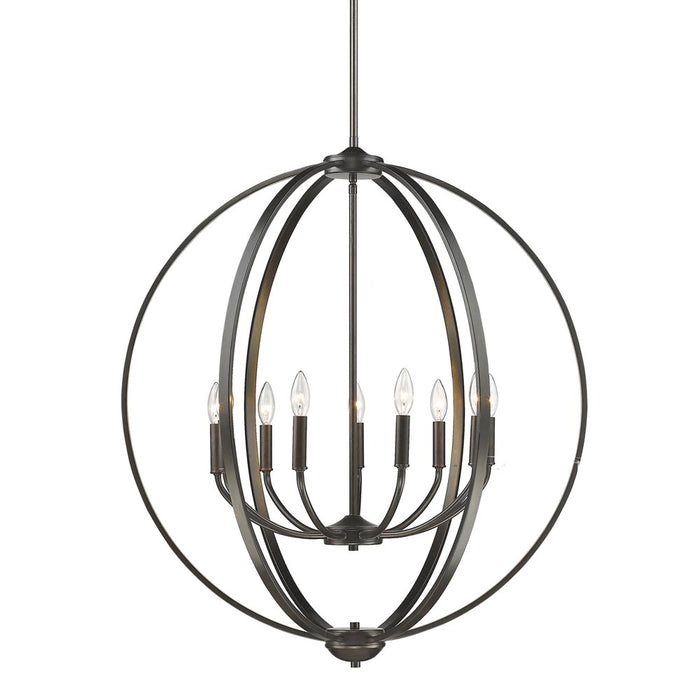 Golden 3167-9 EB Nine Light Chandelier, Etruscan Bronze