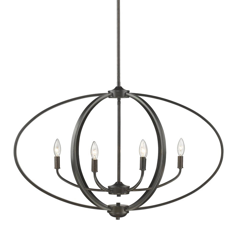 Golden 3167-LP EB Six Light Linear Pendant, Etruscan Bronze