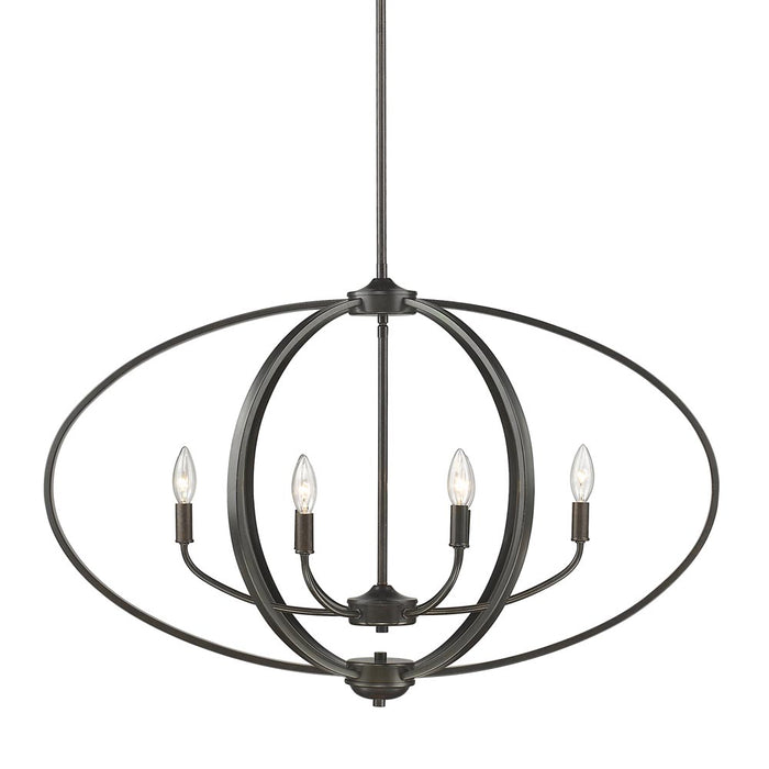Golden 3167-LP EB Six Light Linear Pendant, Etruscan Bronze