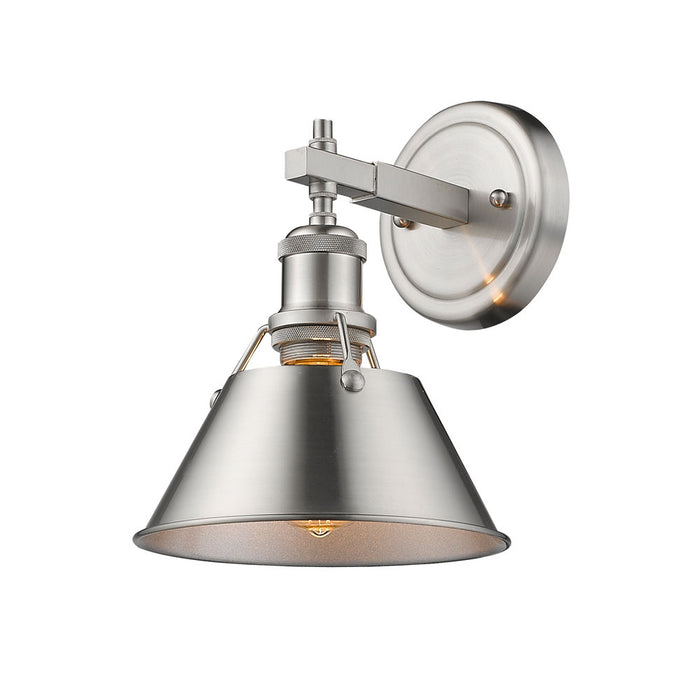 Golden 3306-BA1 PW-PW One Light Bath Vanity, Pewter